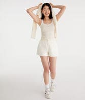 High-Rise Linen Shorts