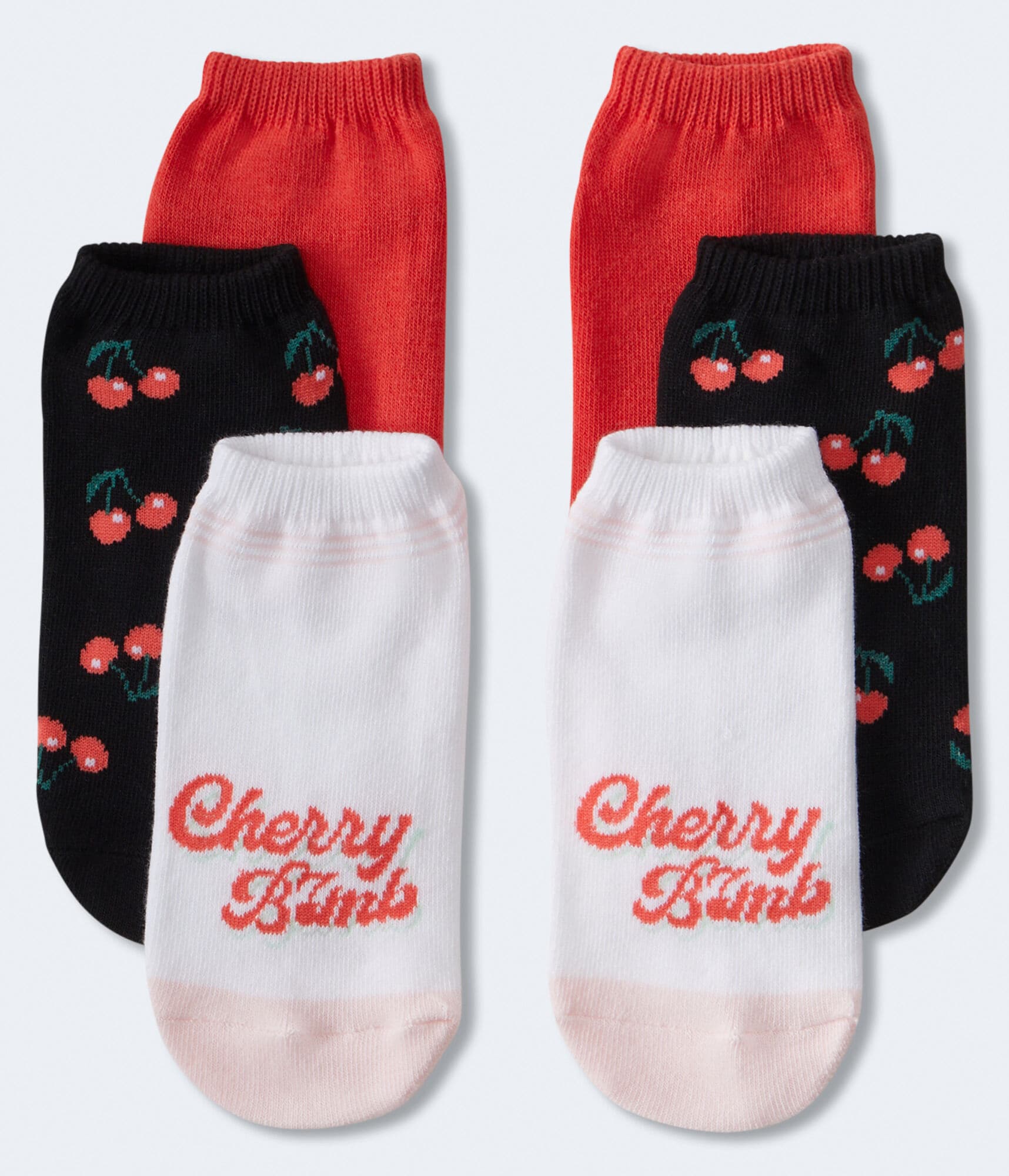 Cherry Bomb Ankle Sock 3-Pack