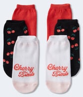 Cherry Bomb Ankle Sock 3-Pack