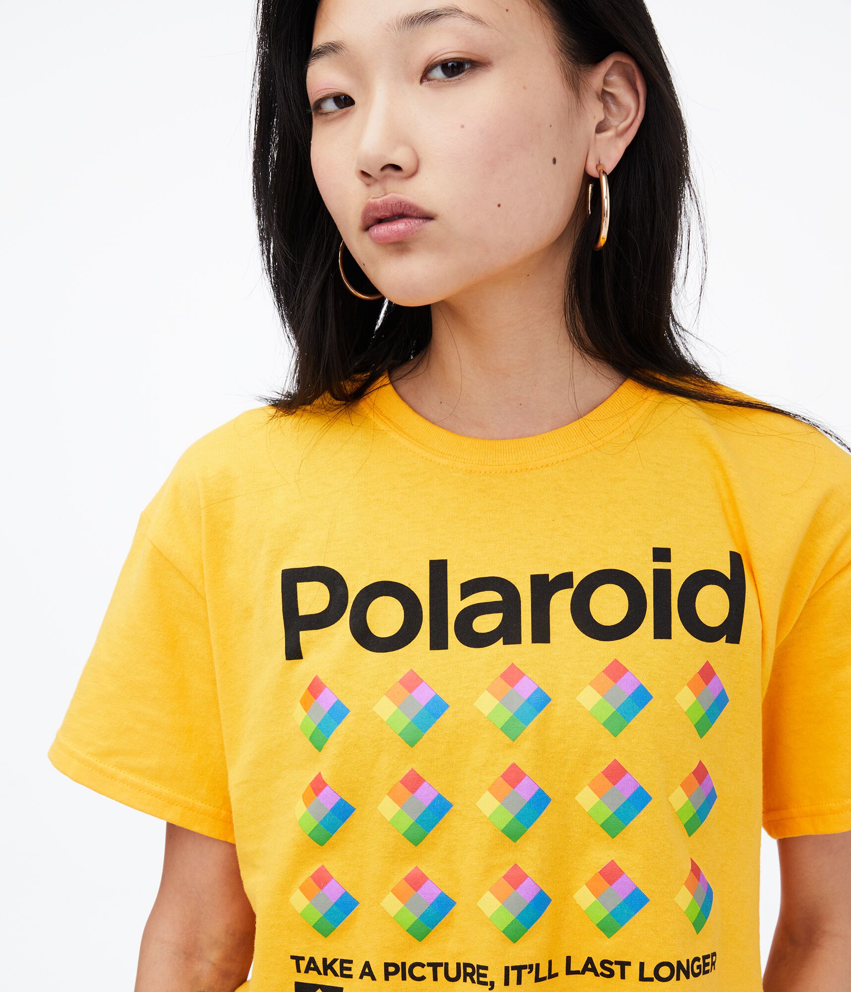 Polaroid Take A Picture Cropped Graphic Tee