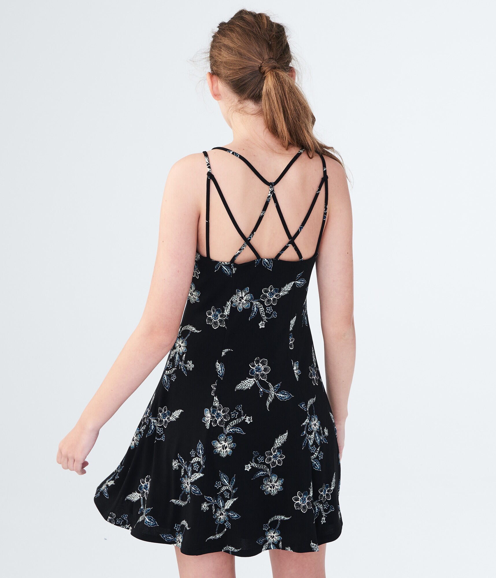 Floral Strappy Skater Dress