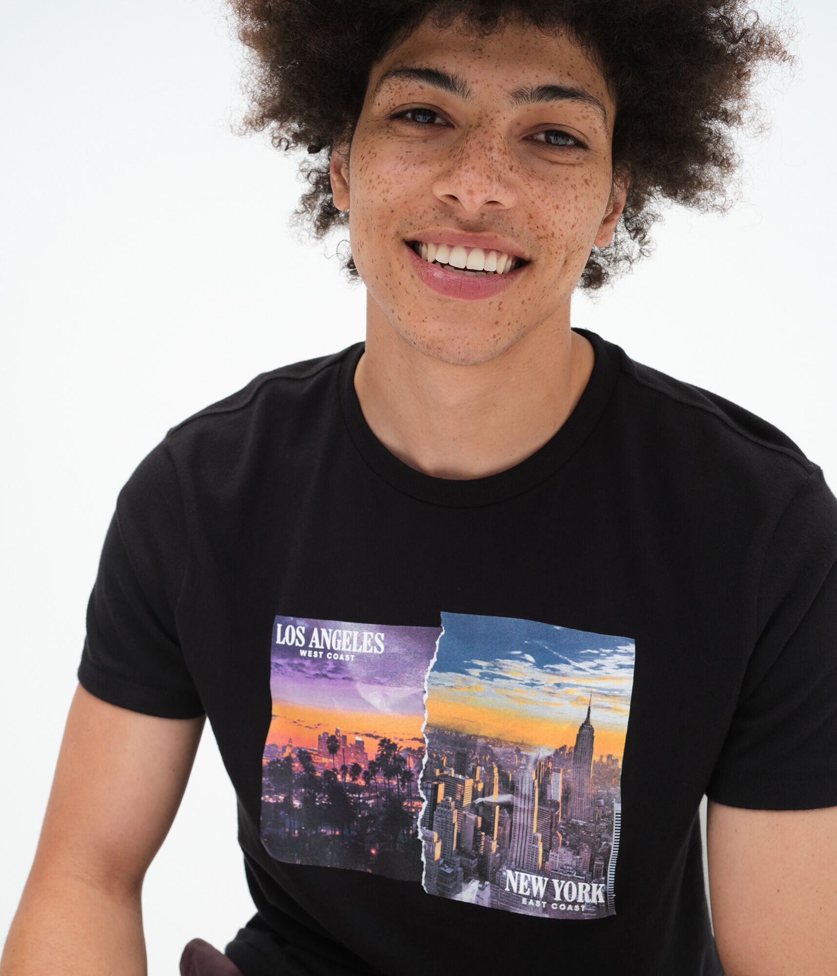 New York Los Angeles Graphic Tee