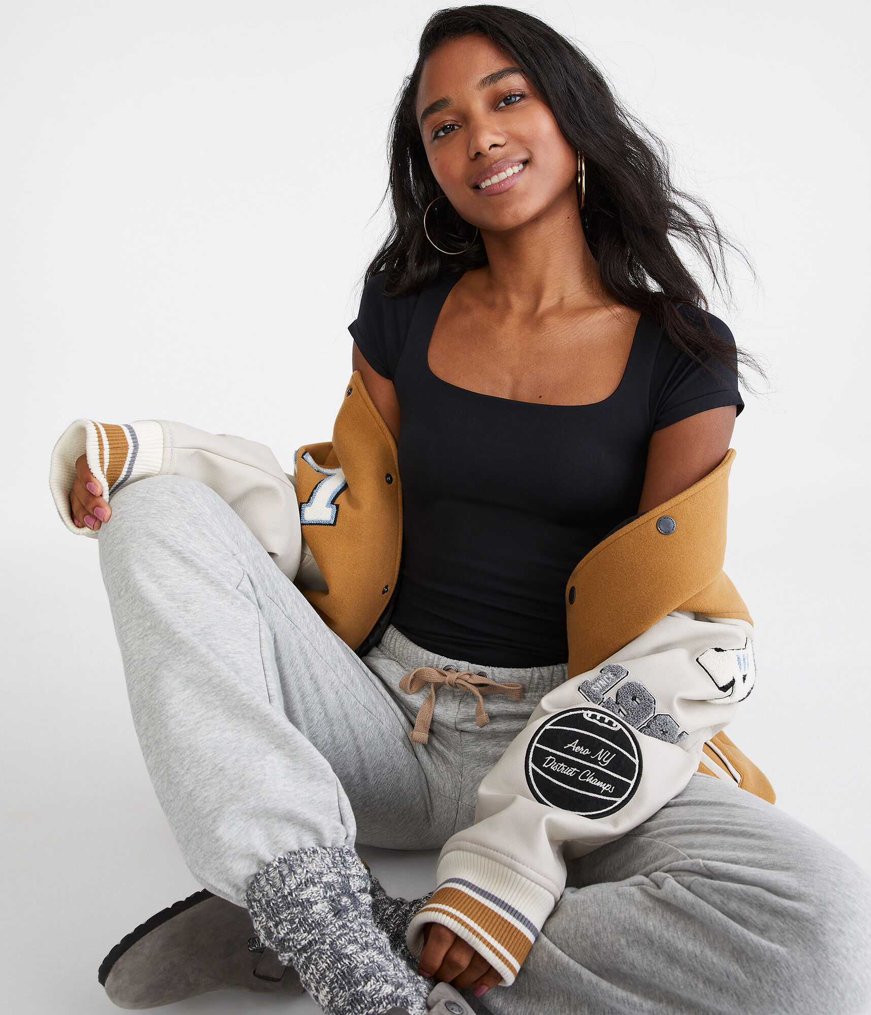 Seriously Soft Sculpt Square-Neck Tee