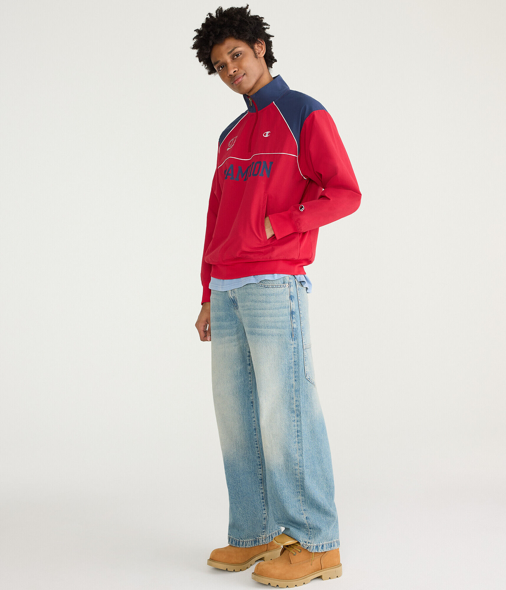 Champion Quarter-Zip Mock-Neck Pullover