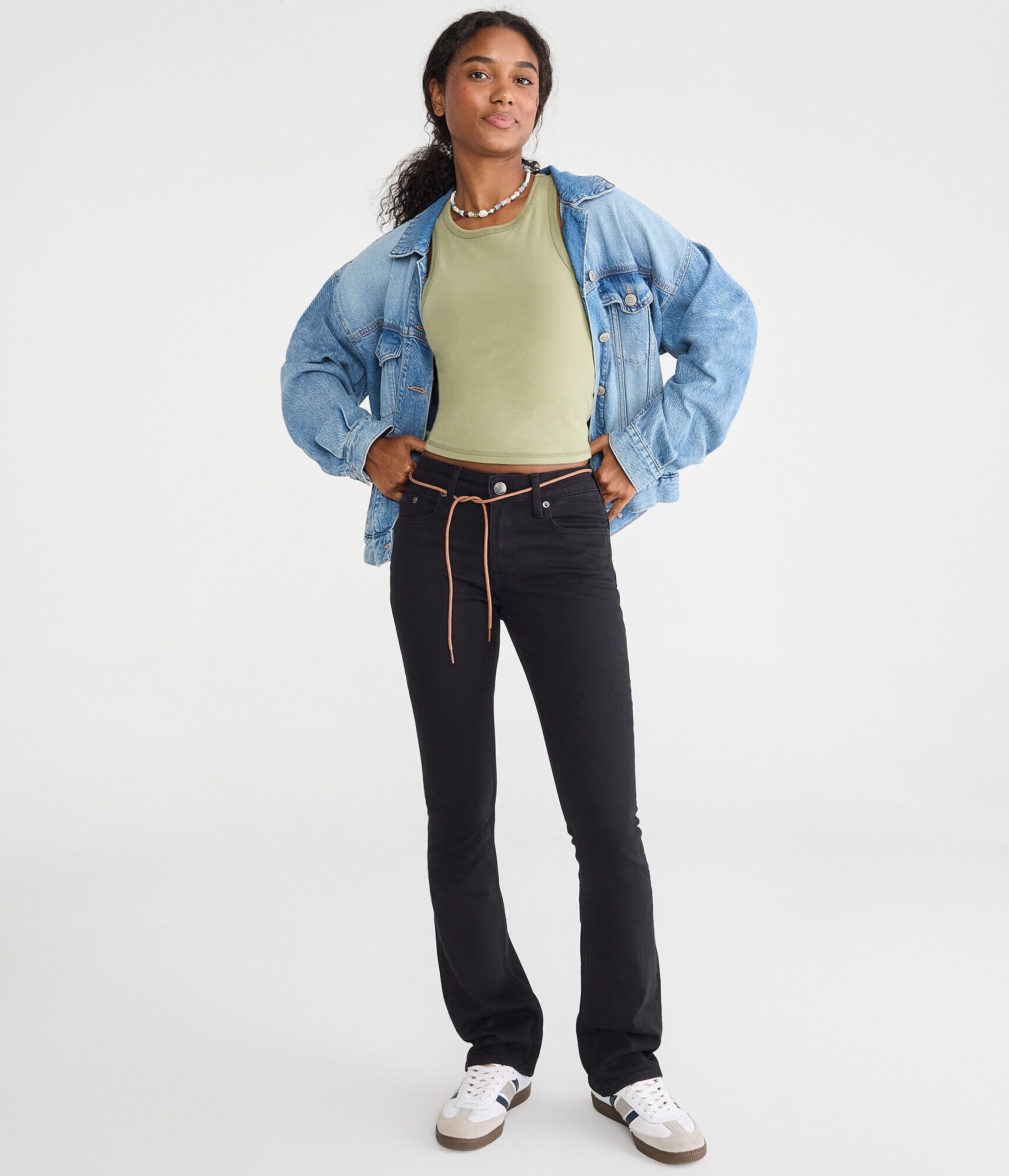 Mid-Rise Bootcut Jean