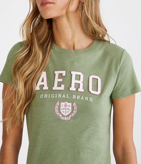 Aero Crest Logo Appliqué Graphic Tee Aero Crest Logo Appliqué Graphic Tee