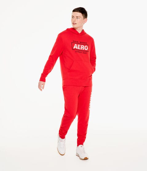 Aero Original Brand Box Logo Pullover Hoodie Aero Original Brand Box Logo Pullover Hoodie