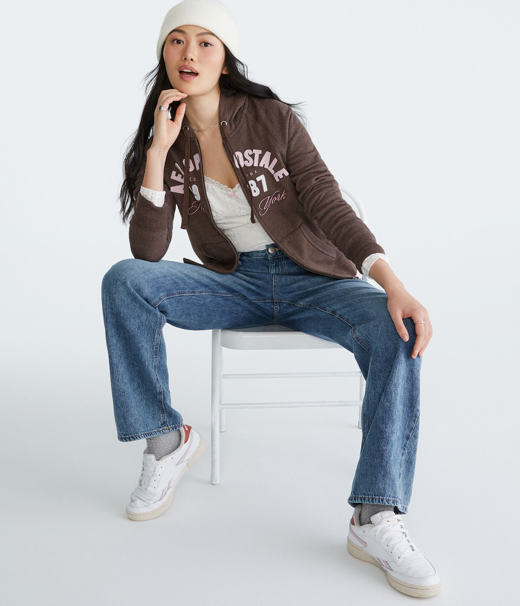 Aeropostale 1987 Full-Zip Hoodie