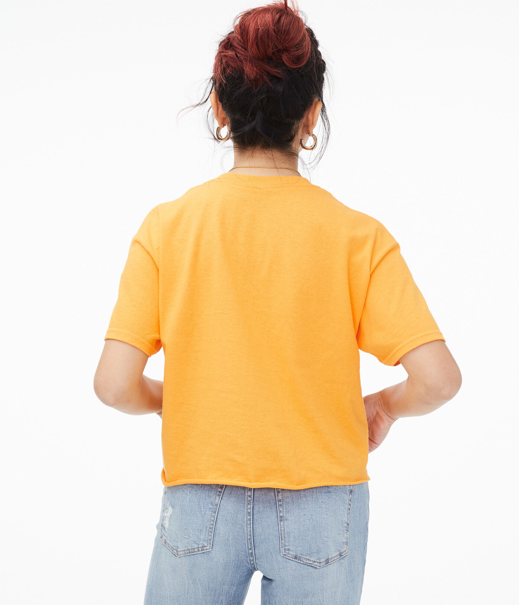 AC/DC Cropped Graphic Tee