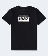 Aeropostale 1987 Box Logo Appliqué Graphic Tee