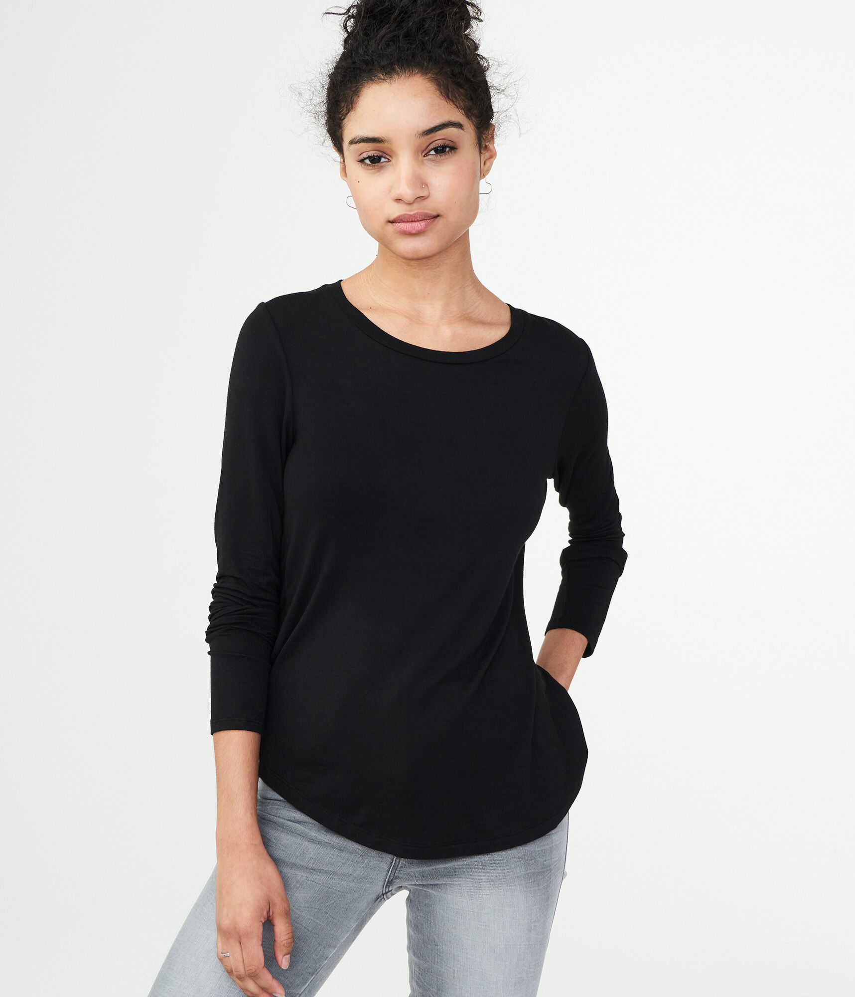 Long Sleeve Seriously Soft Solid Crew Tee