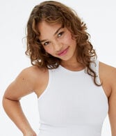 Cropped Reverse Racerback Tank
