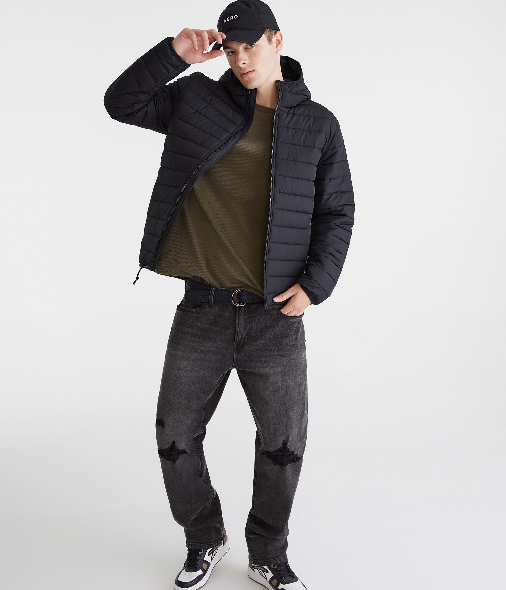 Hooded Midweight Puffer Jacket