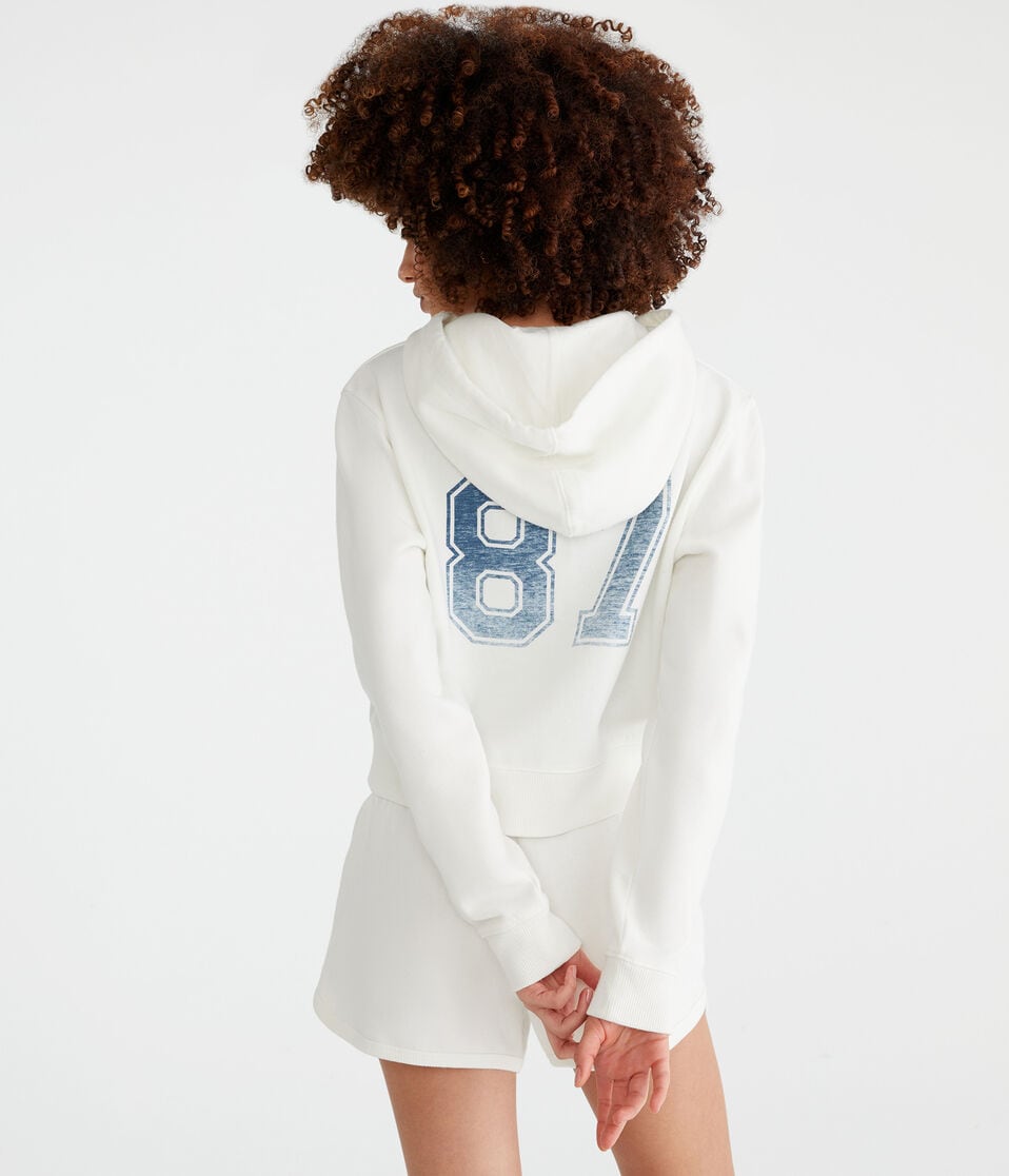 Los Angeles Cropped Full-Zip Hoodie