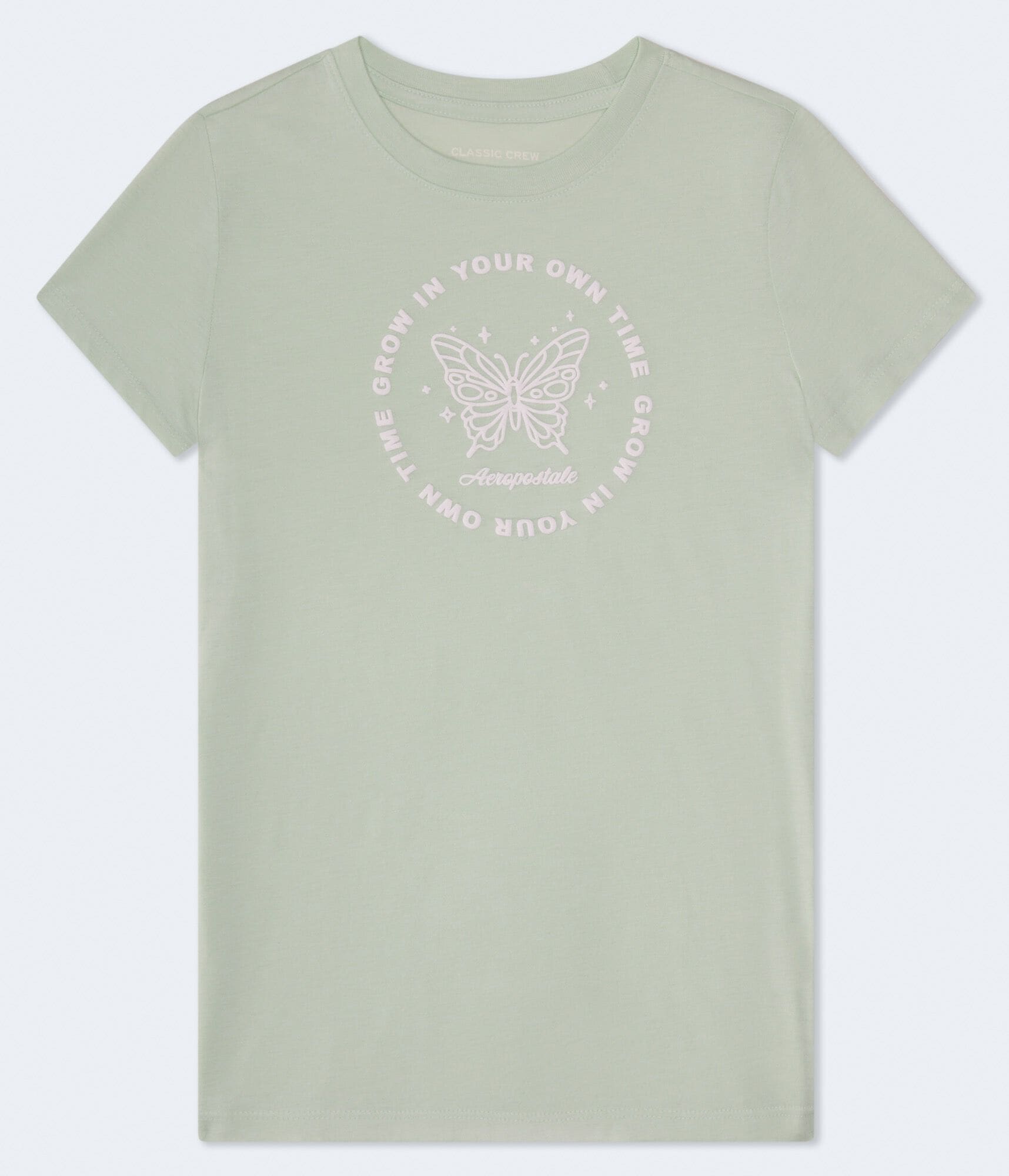 Aeropostale Circle Butterfly Graphic Tee