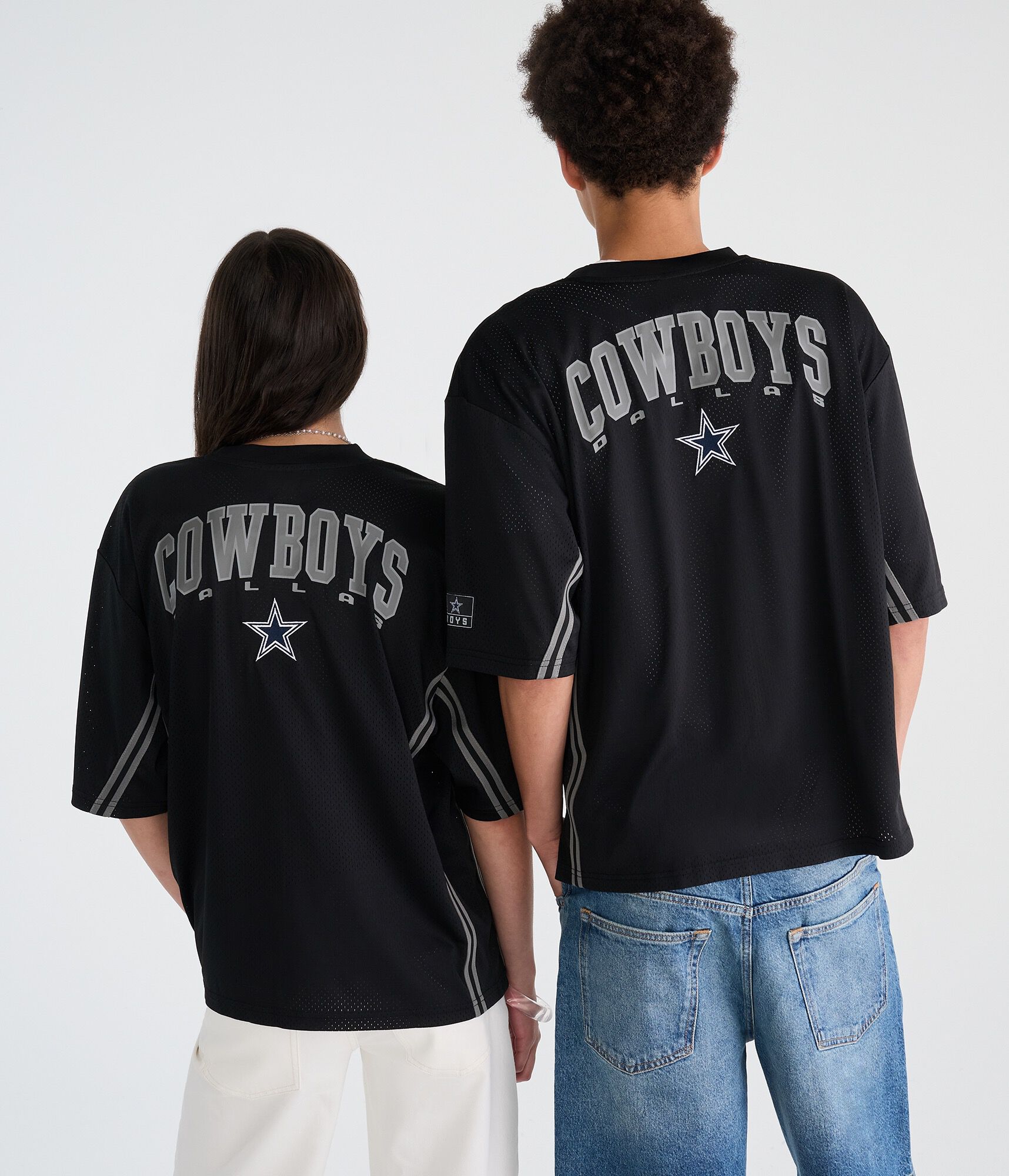 Dallas Cowboys Striped Mesh Top