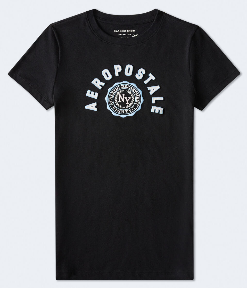Aeropostale Arch Crest Appliqué Graphic Tee