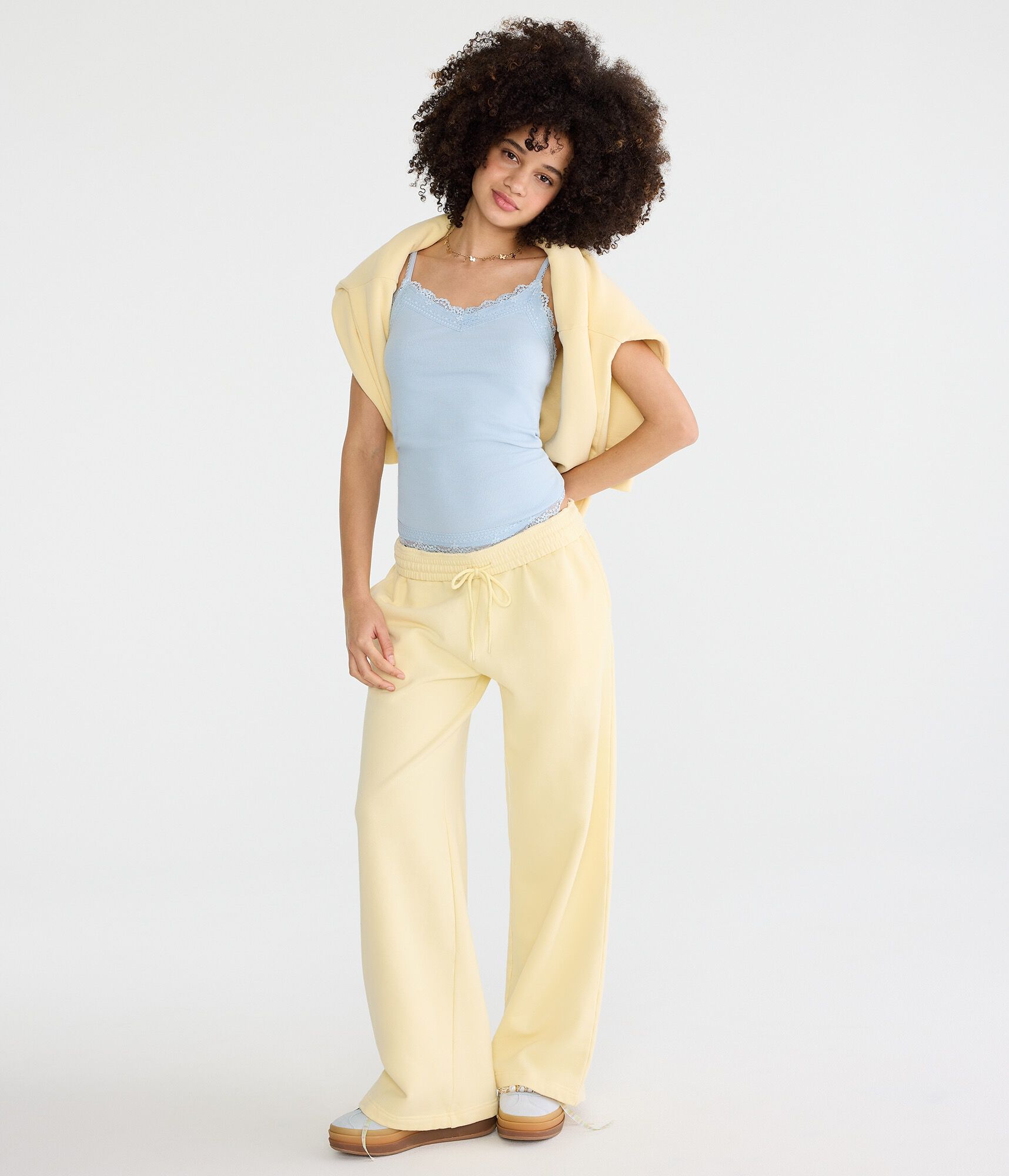 Cloud Soft Mid-Rise Wide Leg Sweatpants