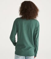 Long Sleeve Washed Loose Fit Crew Tee