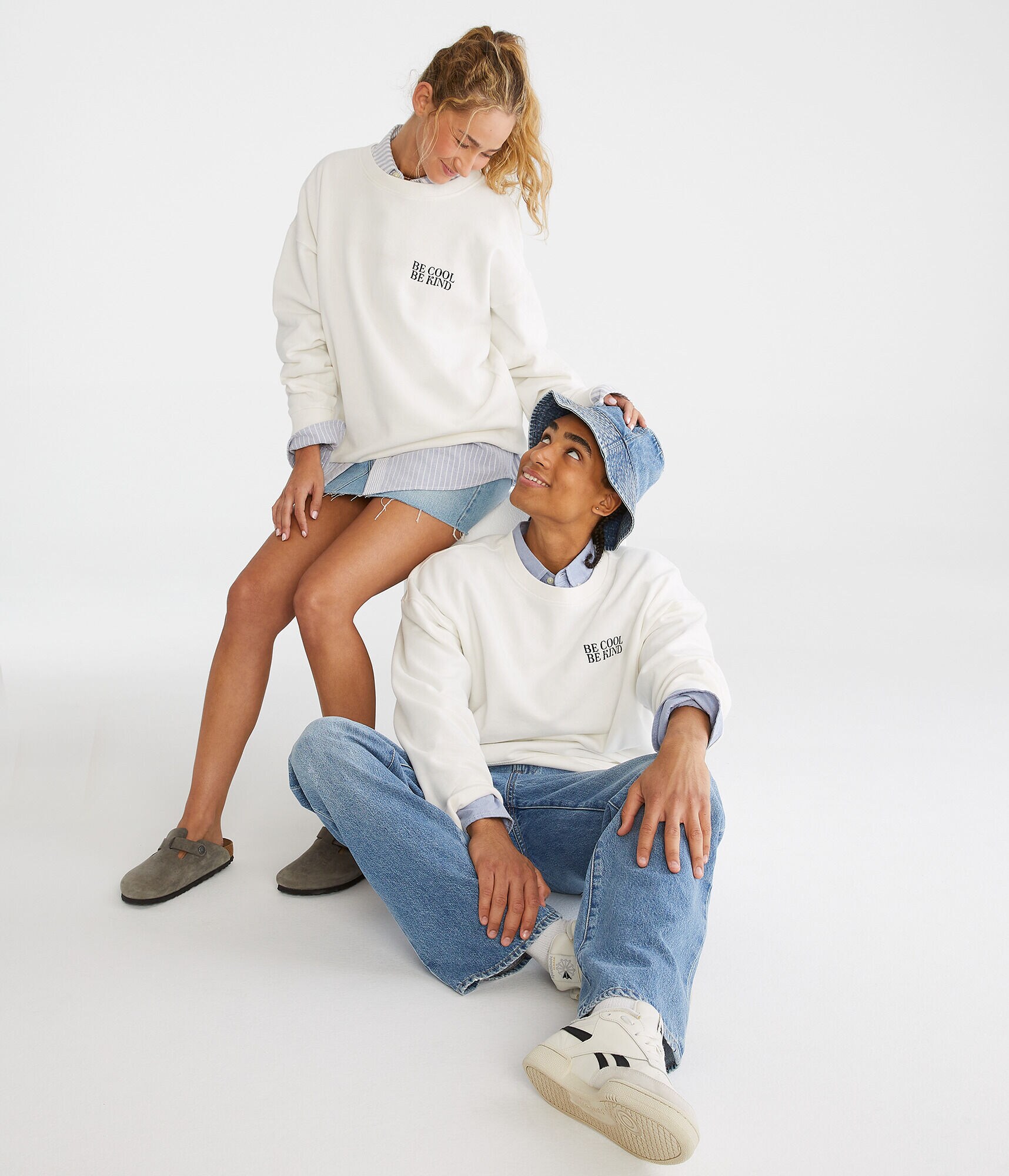 Be Cool Be Kind Essentials Crew Sweatshirt