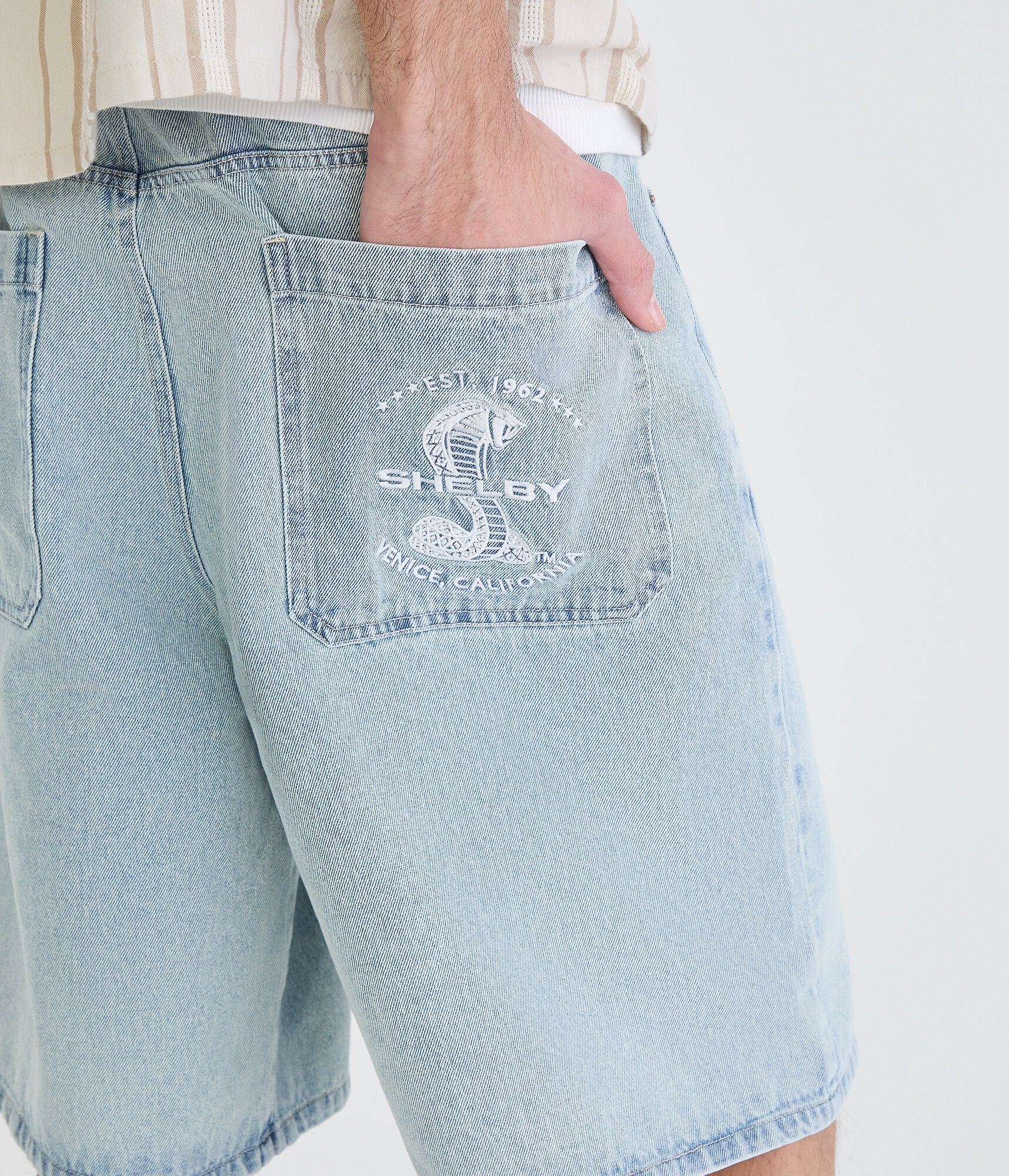 Shelby Baggy Denim Shorts 11"