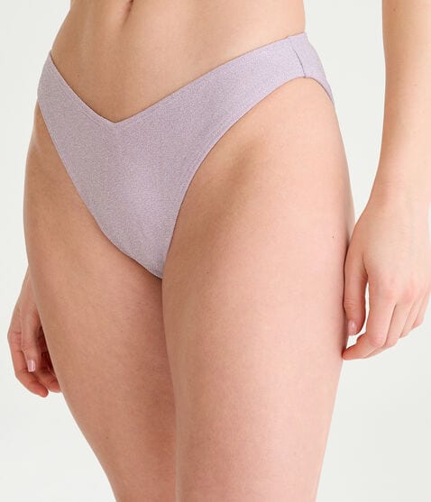 Shimmer High-Cut V-Front Cheeky Bottom