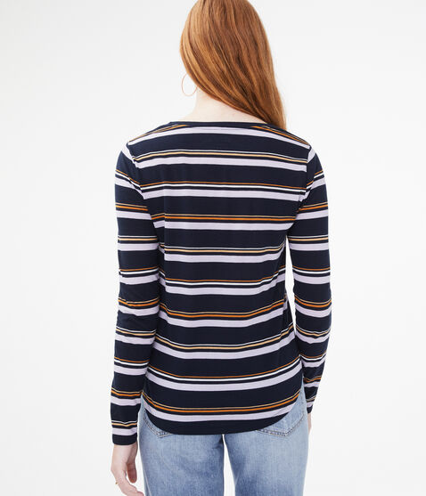 Long Sleeve Seriously Soft Striped Crew Tee Long Sleeve Seriously Soft Striped Crew Tee