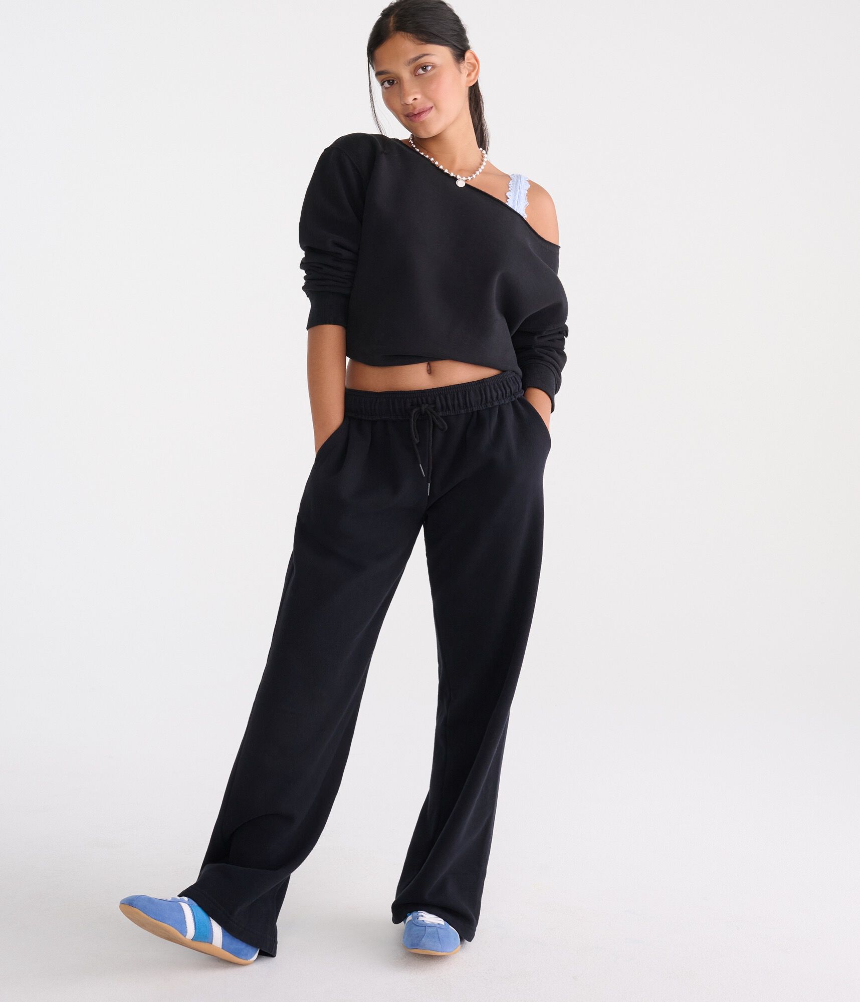 Cloud Soft Mid-Rise Straight Leg Sweatpants