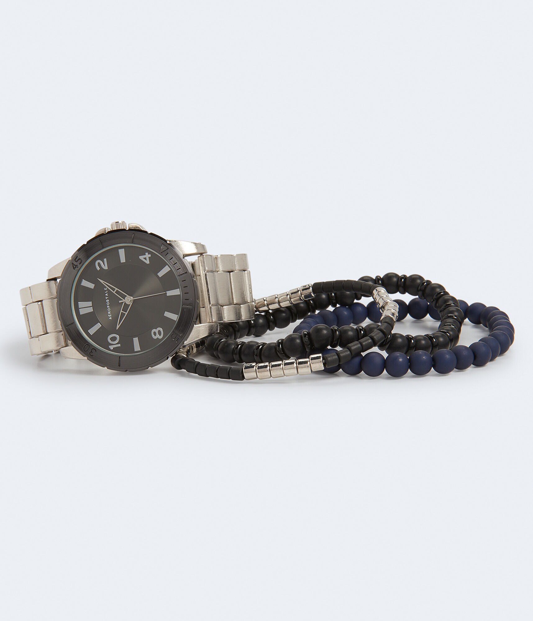 Mixed Metals Watch &amp; Bracelet Set