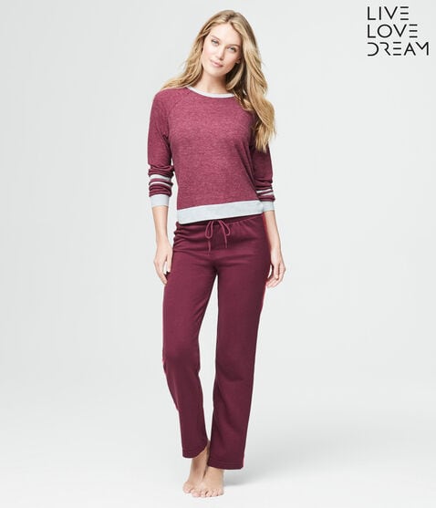 LLD Logo Stripe 90's Wide-Leg Sweatpants