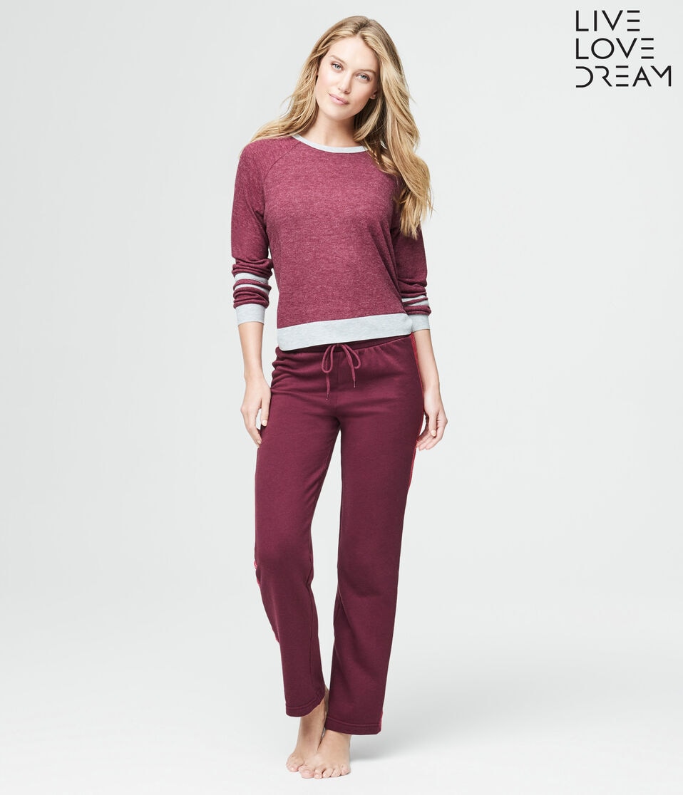 LLD Logo Stripe 90's Wide-Leg Sweatpants