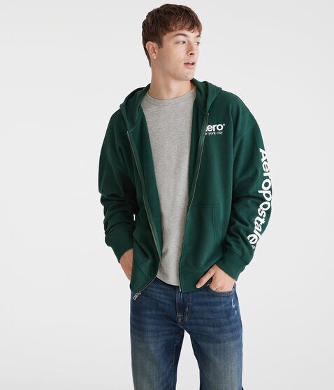 Aeropostale Logo Heritage Full-Zip Hoodie