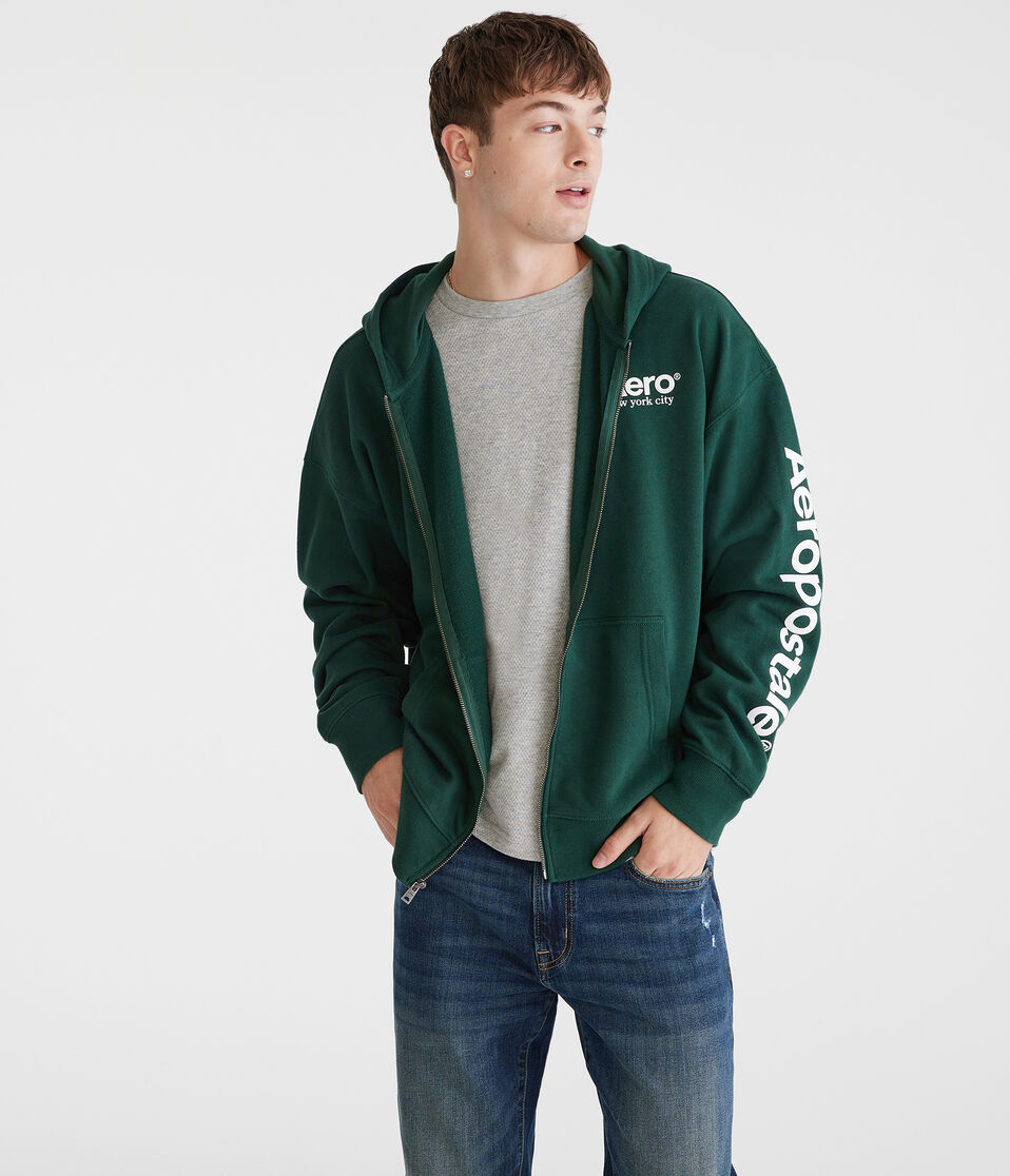 Aeropostale Logo Heritage Full-Zip Hoodie