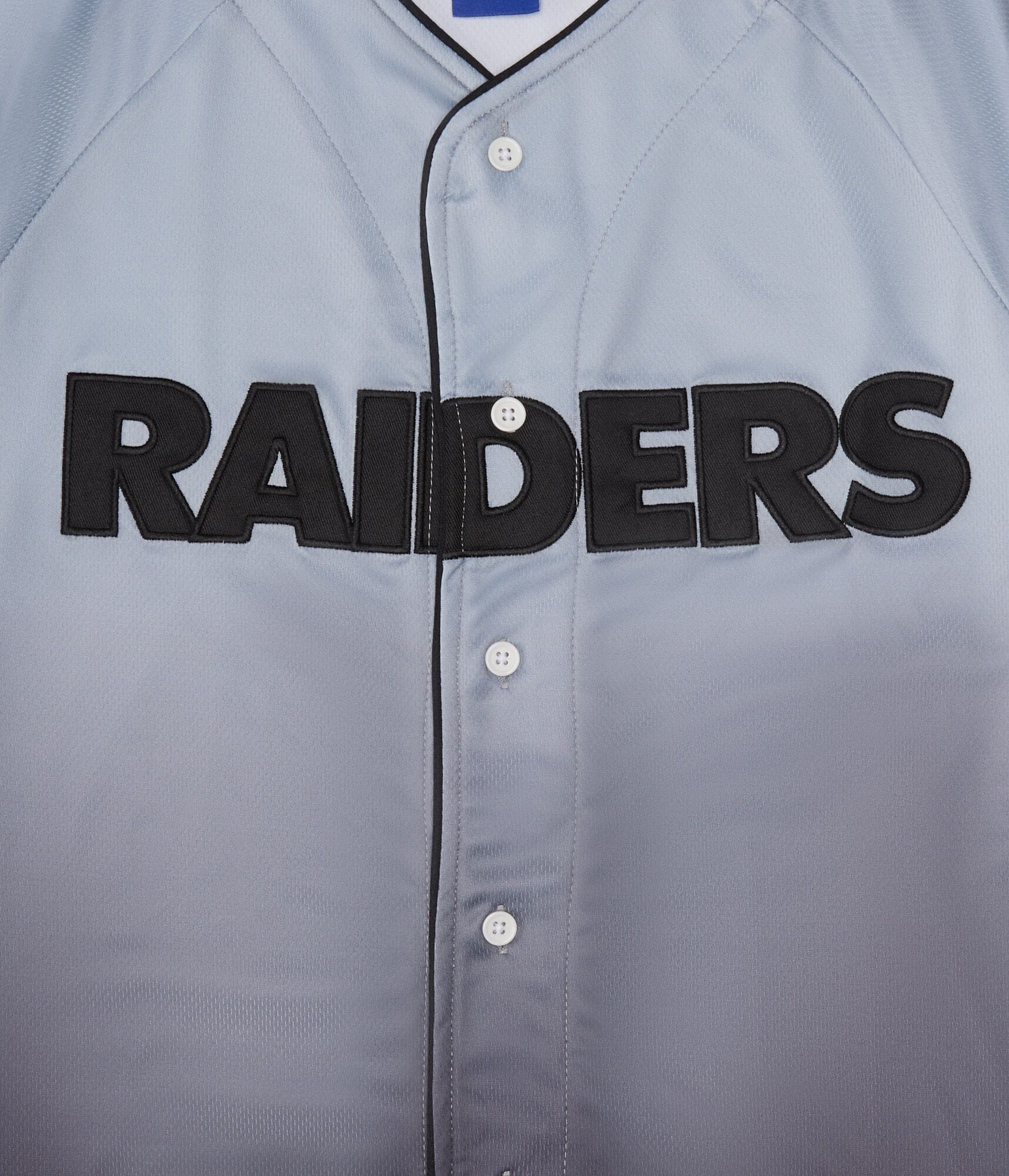 Las Vegas Raiders Ombré Baseball Top