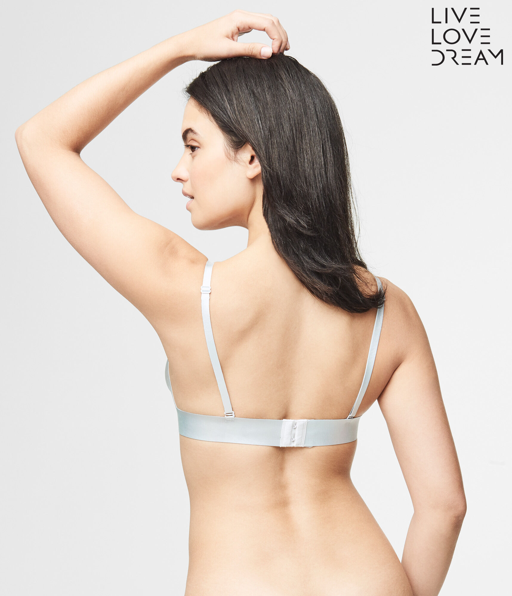 Metallic Bonded Triangle Bralette