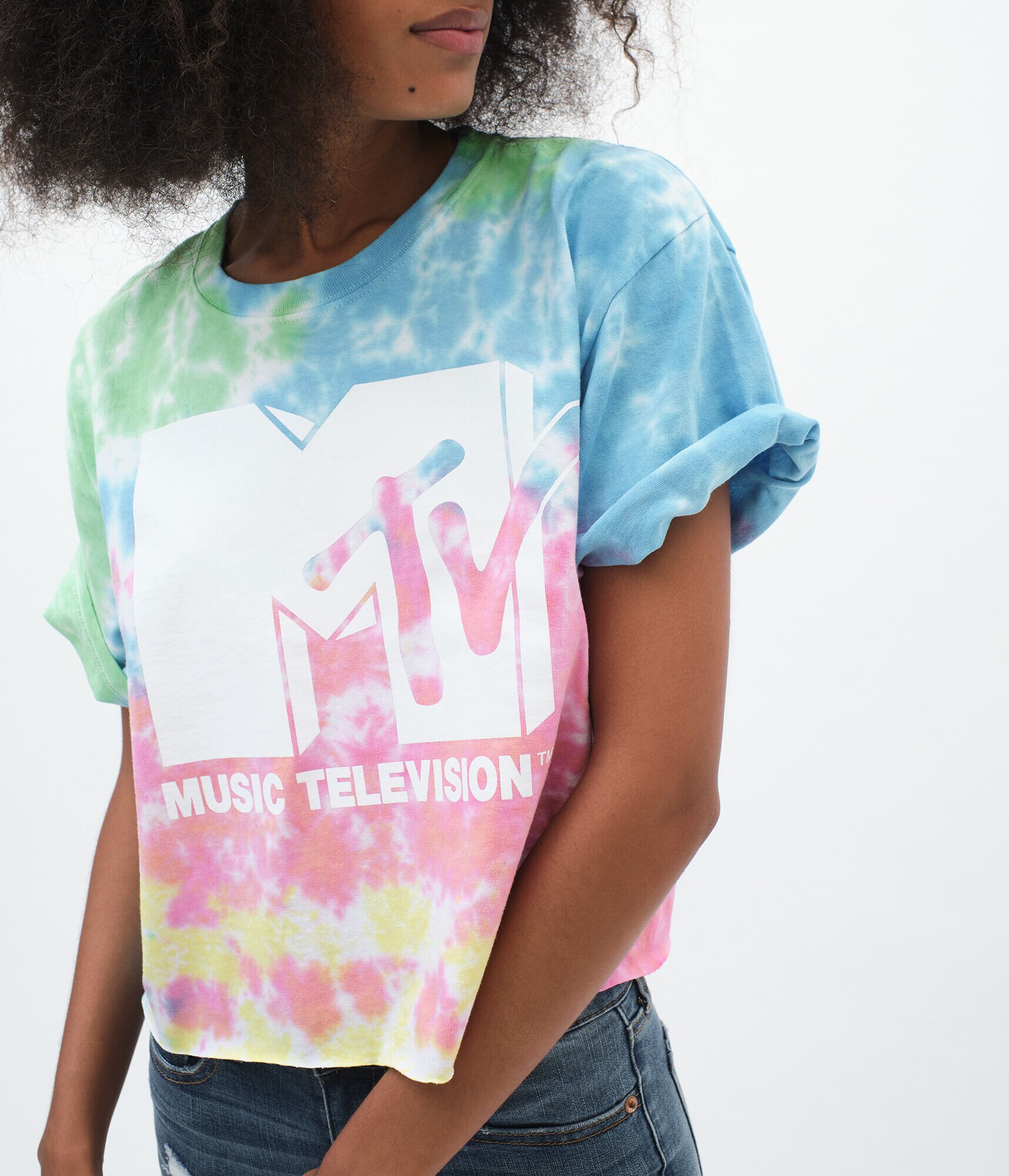 MTV Logo Tie-Dye Graphic Tee