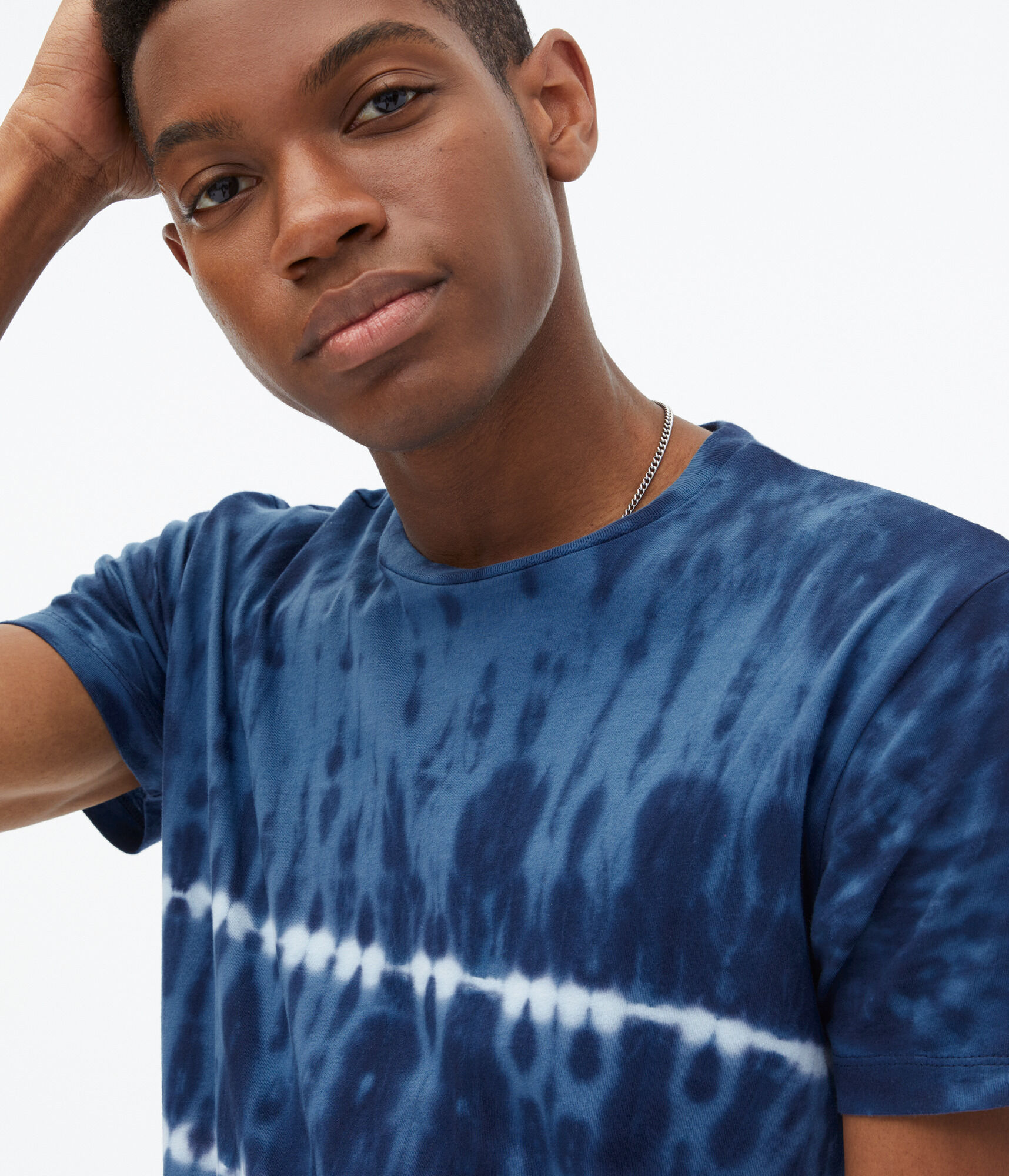 Striped Tie-Dye Crew Tee