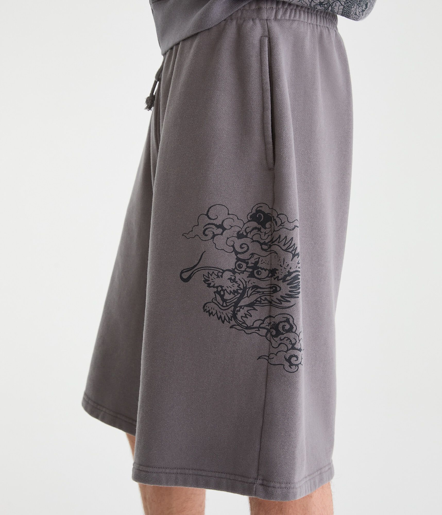 Cloud Soft Dragon Super Baggy Fleece Shorts