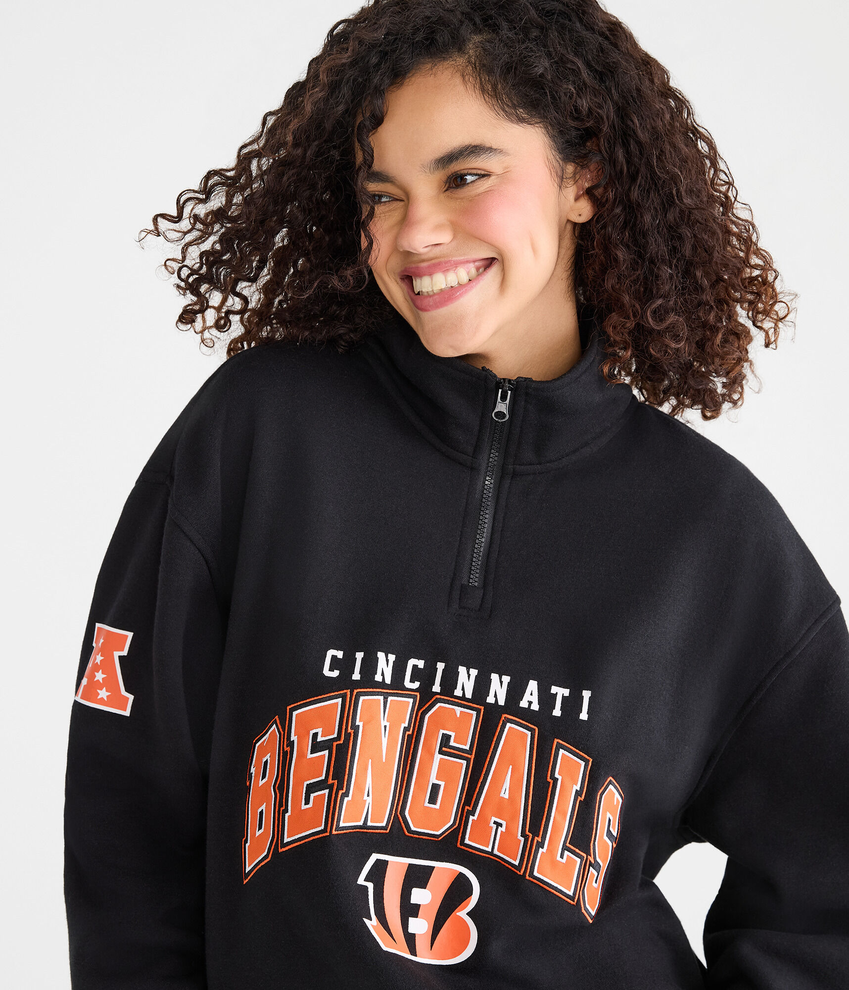 Cincinnati Bengals Quarter-Zip Sweatshirt