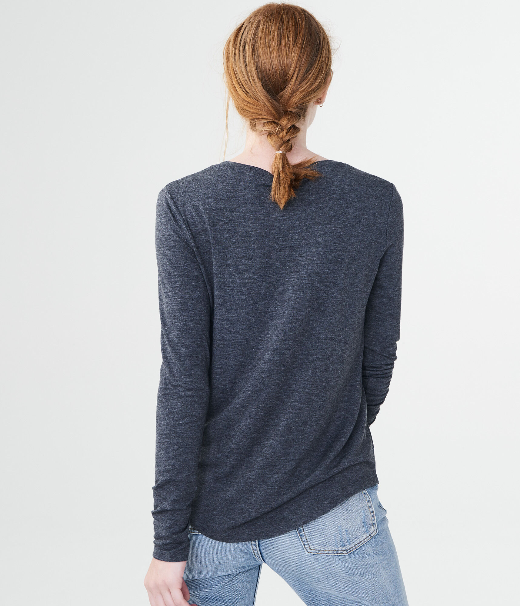 Long Sleeve Seriously Soft Solid V-Neck Tee