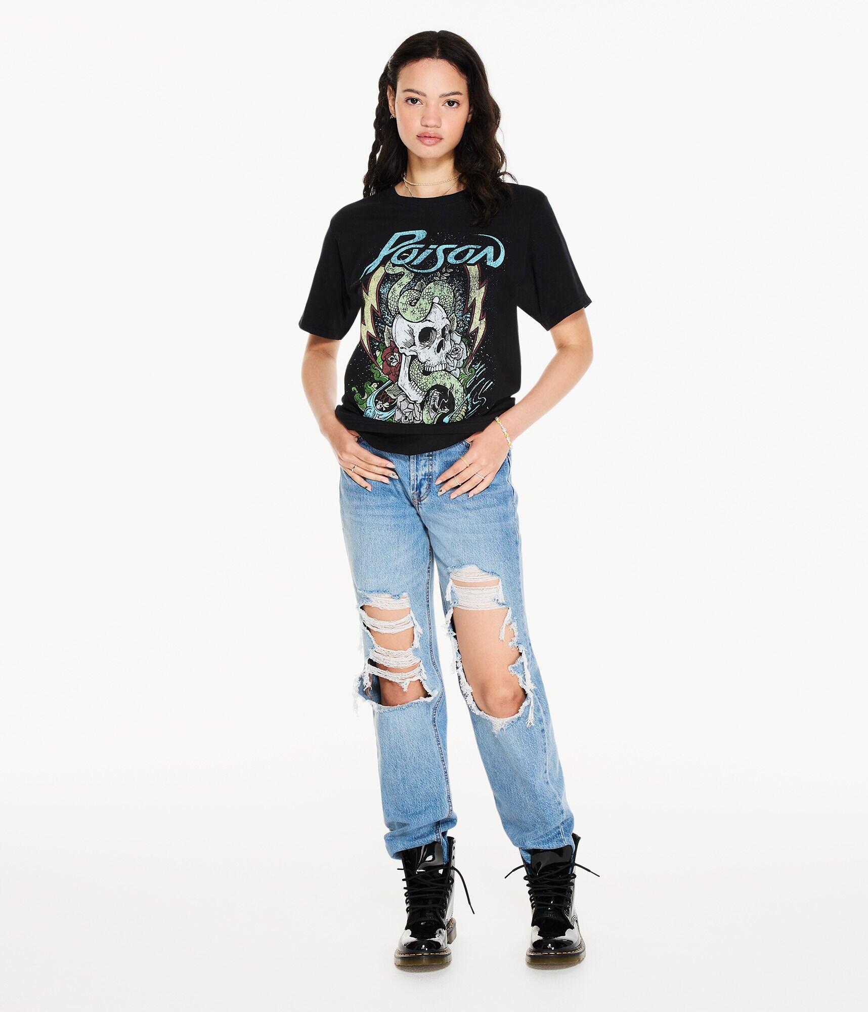 Poison Snake Skull Graphic Tee