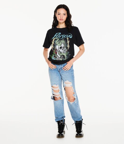 Poison Snake Skull Graphic Tee Poison Snake Skull Graphic Tee