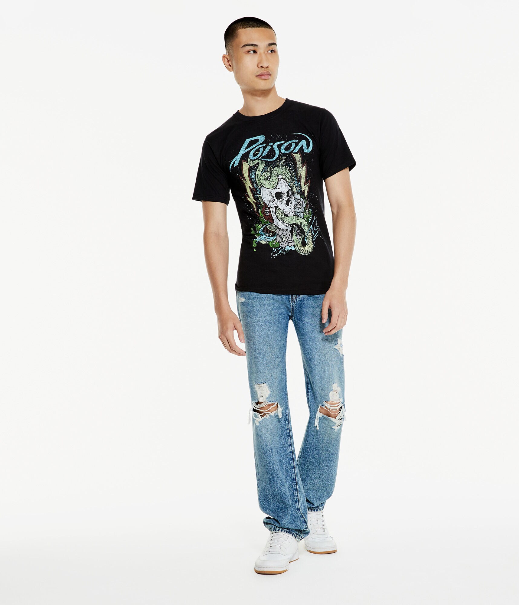 Poison Snake Skull Graphic Tee