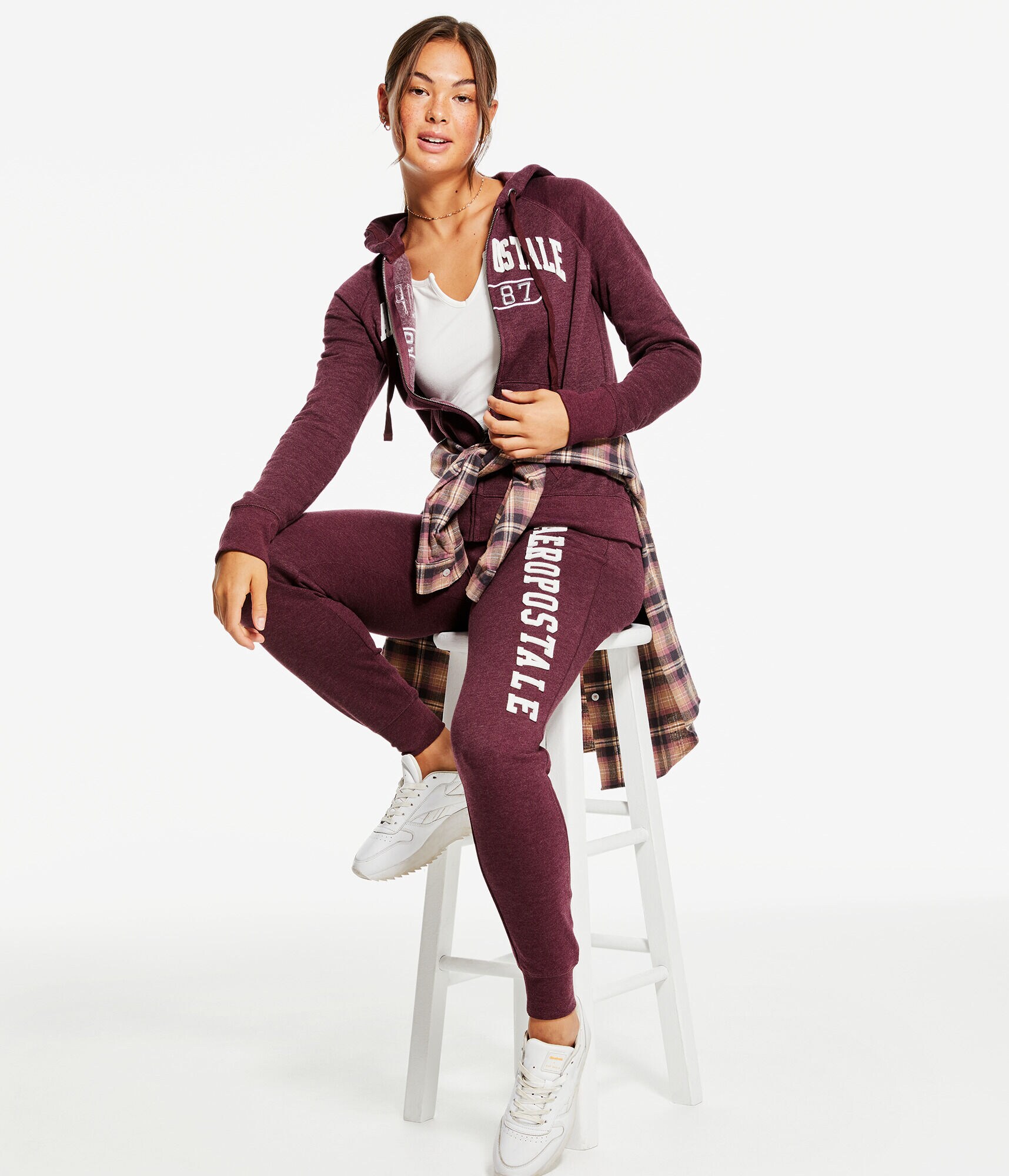 Aeropostale 1987 Full-Zip Hoodie