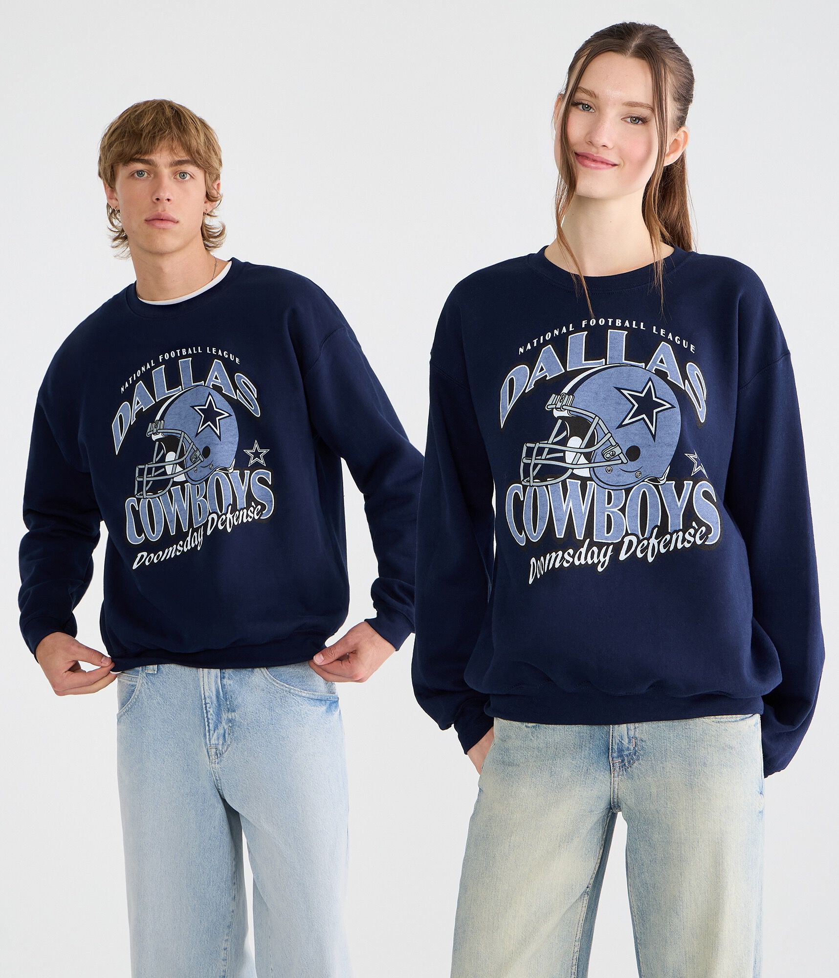 Dallas Cowboys Helmet Crew Sweatshirt