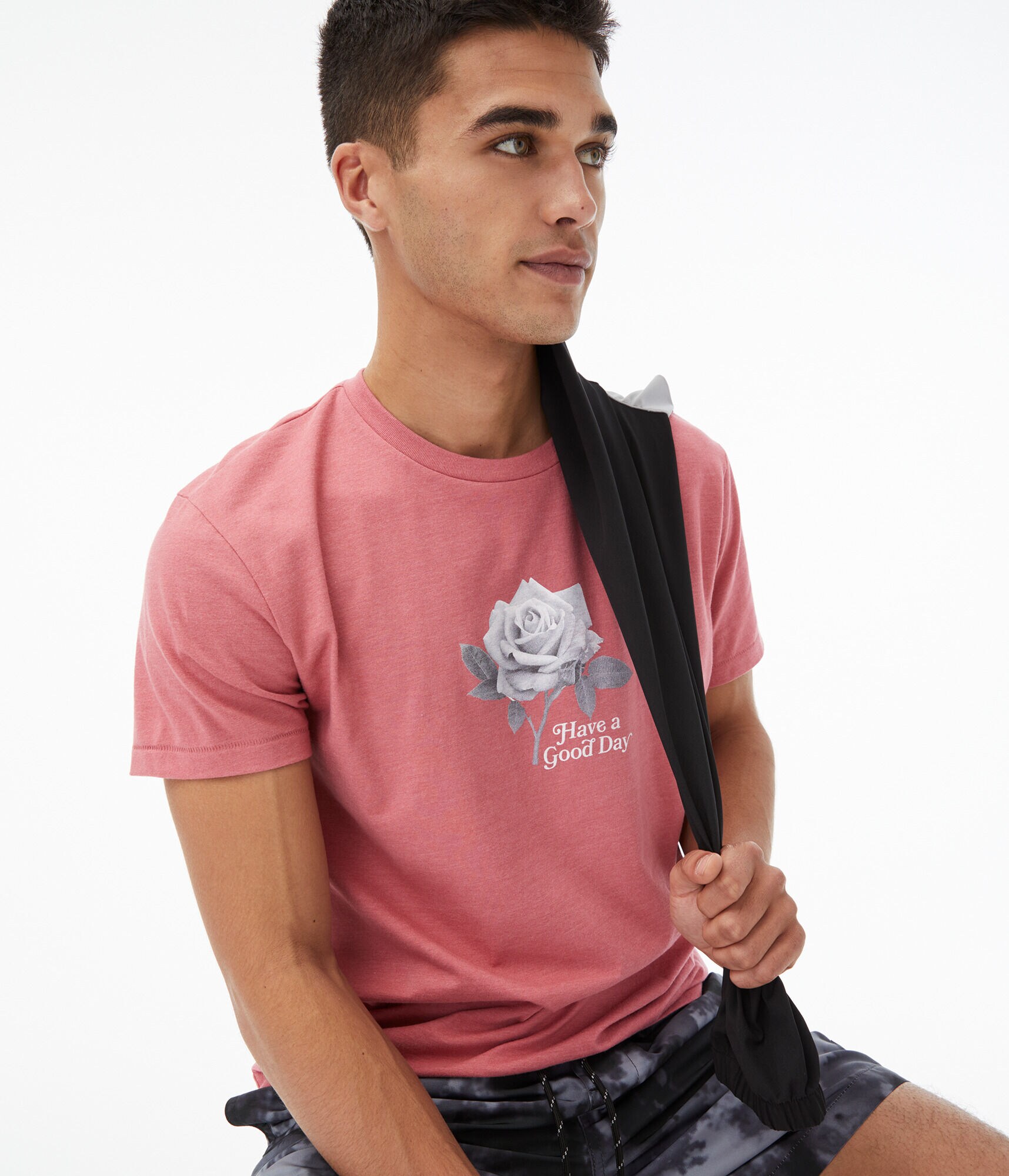 Have A Good Day Rose Graphic Tee
