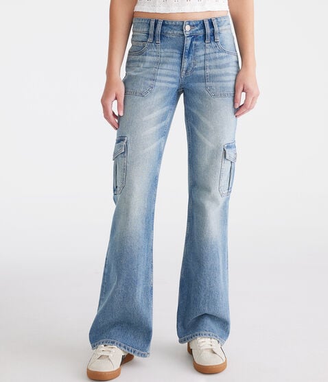 Flare Mid-Rise Cargo Jean Flare Mid-Rise Cargo Jean