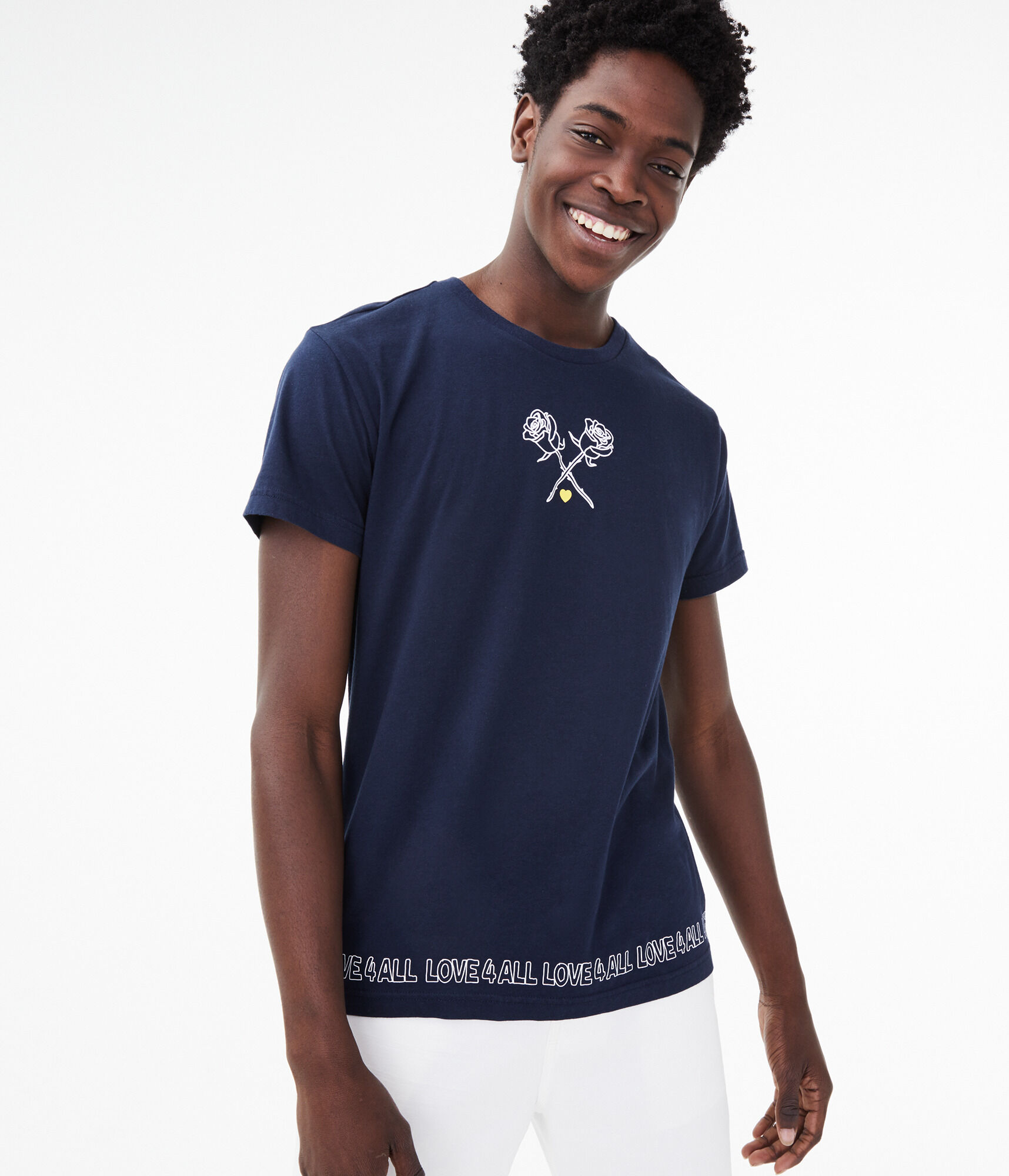 Aero One Crossed Roses Graphic Tee