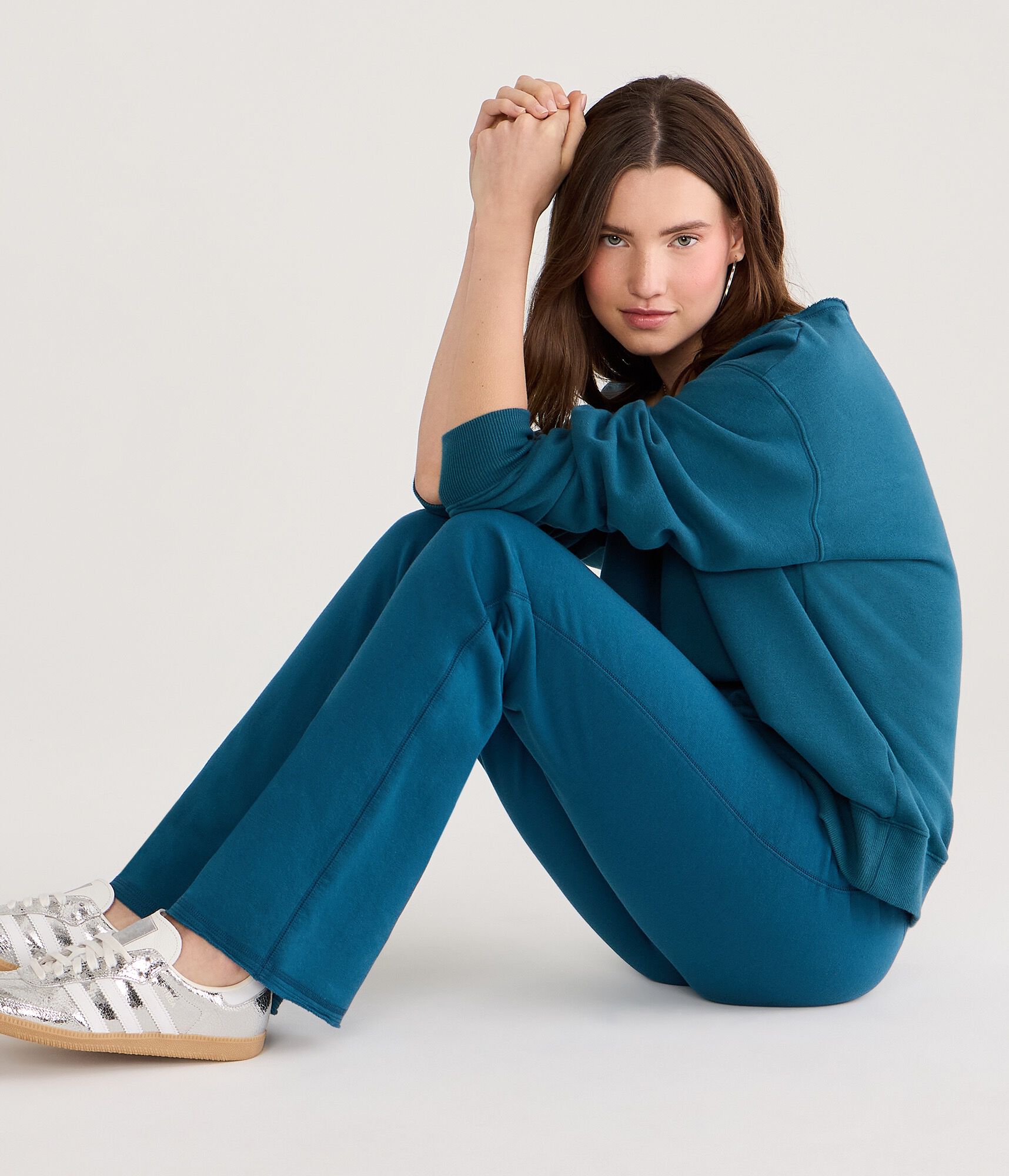 Cloud Soft Oversized Off-The-Shoulder Sweatshirt
