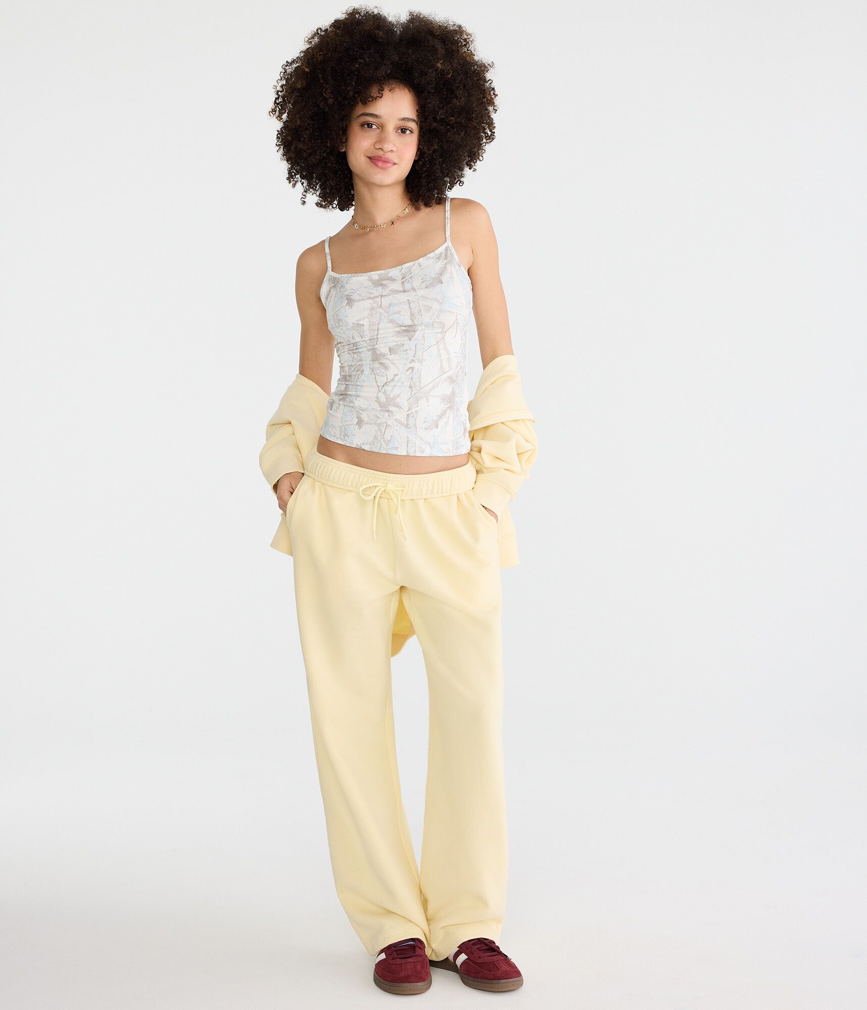 Cloud Soft Mid-Rise Straight Leg Sweatpants